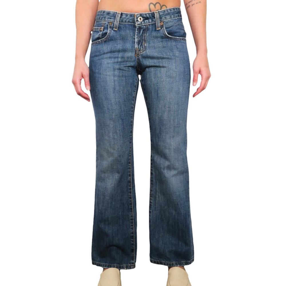 90s Vintage Ralph Lauren Jeans Dark Wash Boot Cut Retro Size 2 Waist 26"